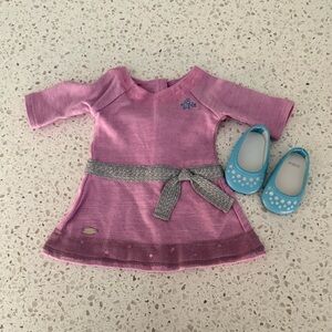 American Girl Truly Me Lilac Dress and Shoes